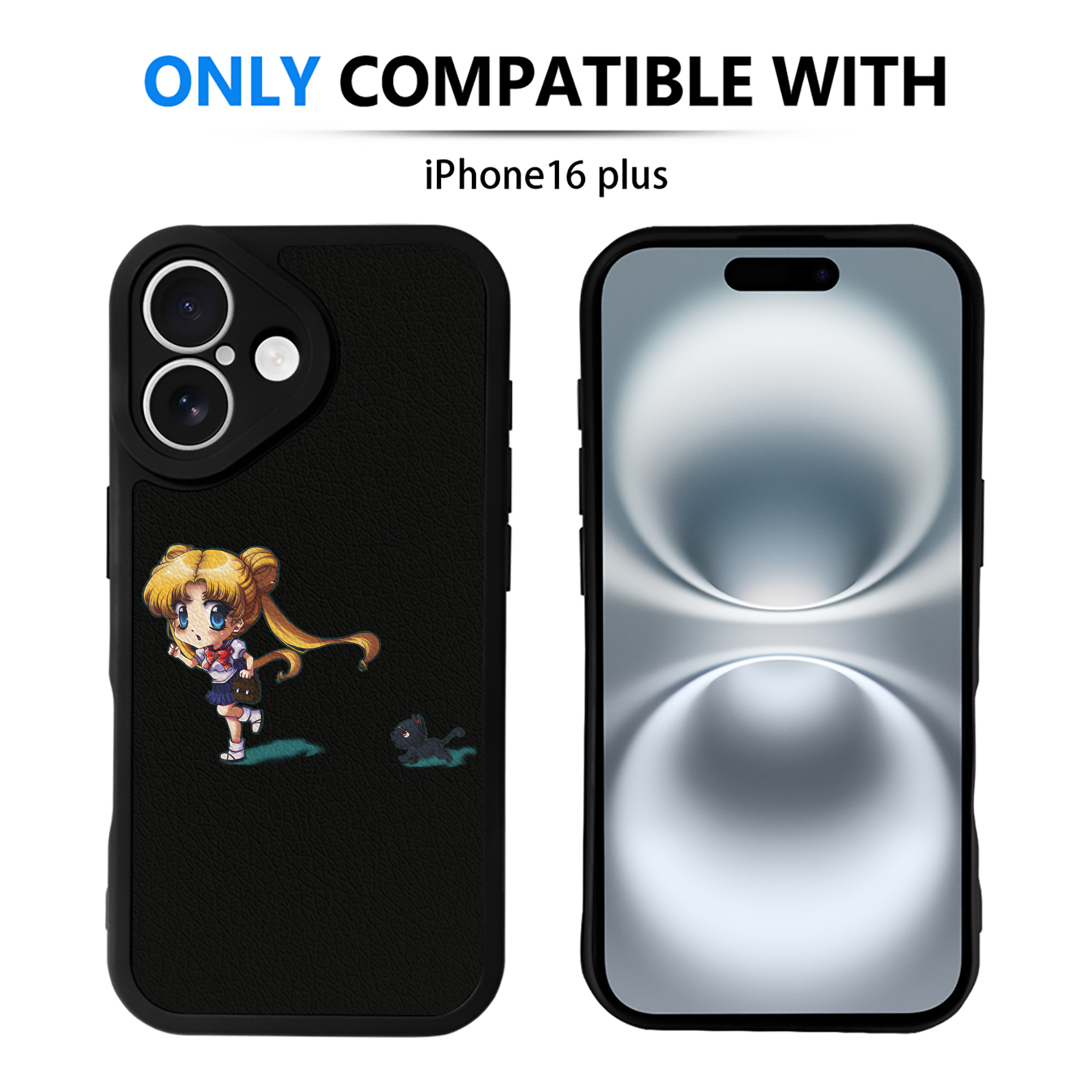 （画像用） 美少女戦士セーラームーン 愛野 美奈子 あいの みなこ Sailor Moon Aino Minako 【iPhone 16シリーズ対応】シリコンスマホケース（レザー調） 材質：シリコン